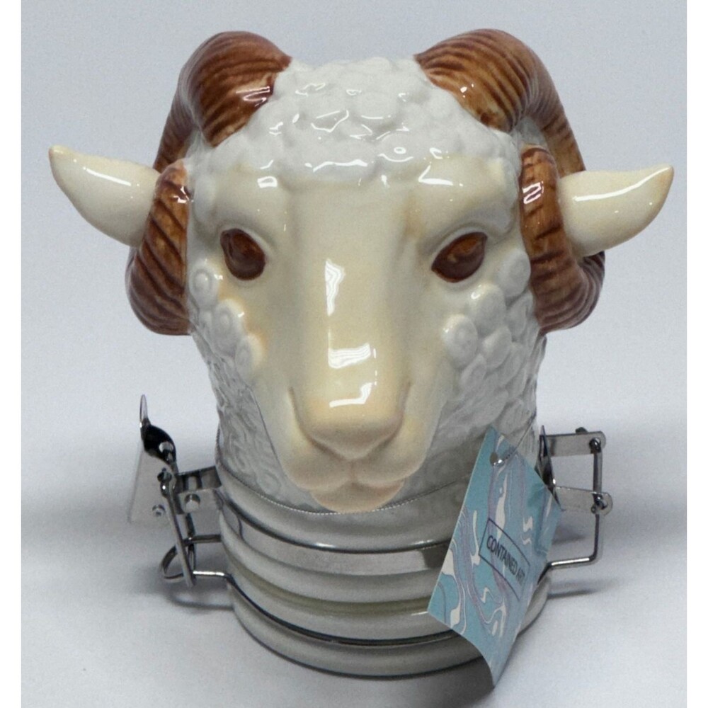 Oddity Anthropomorphic Pagan Ram Aries Storage Stash Container Airtight Art